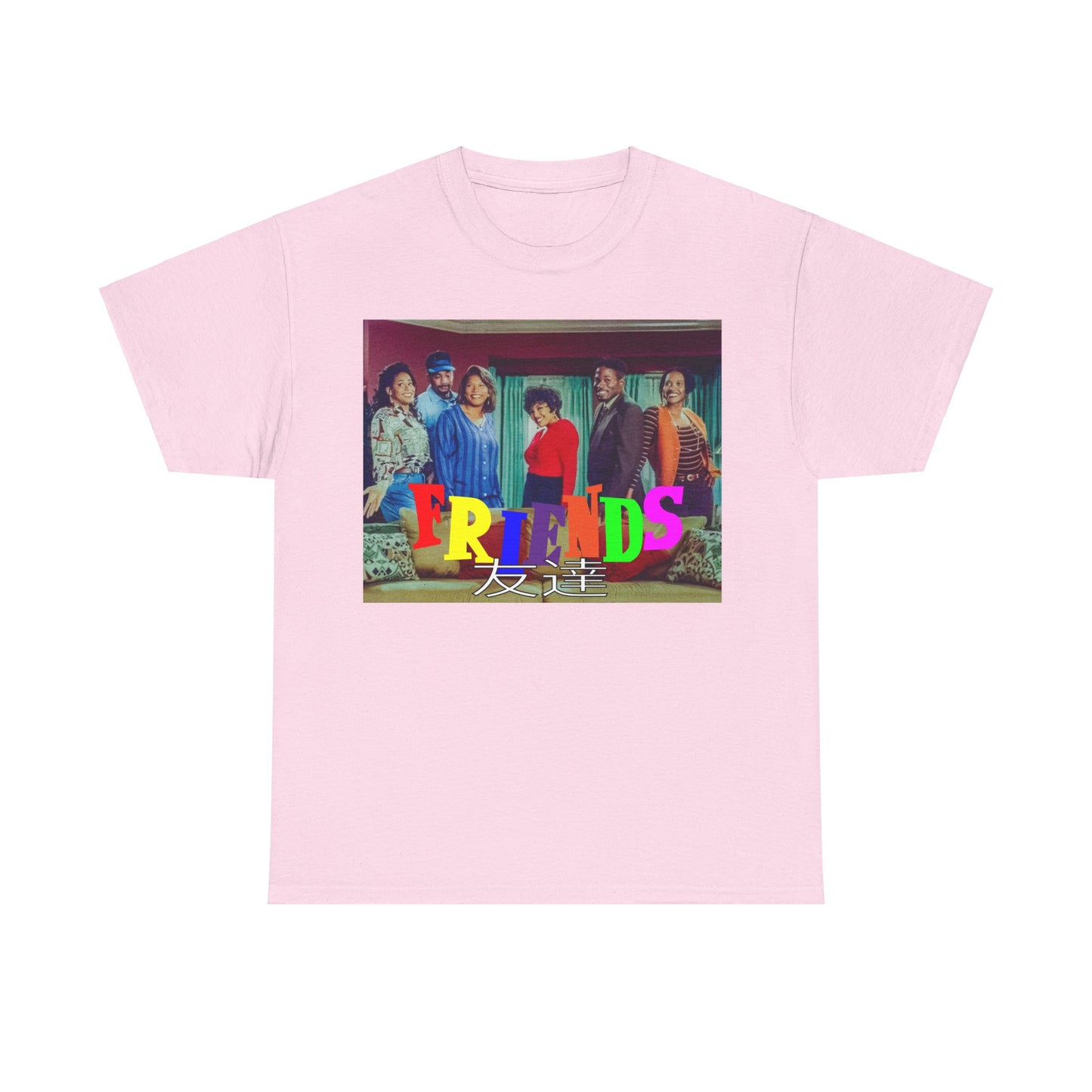 SITCOM 1990NOW 'FRIENDS' (LIVING SINGLE) Unisex Tee - Heavy Cotton Staple for Casual Fashion