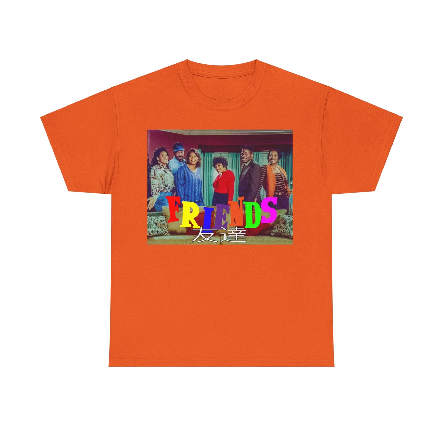 SITCOM 1990NOW 'FRIENDS' (LIVING SINGLE) Unisex Tee - Heavy Cotton Staple for Casual Fashion