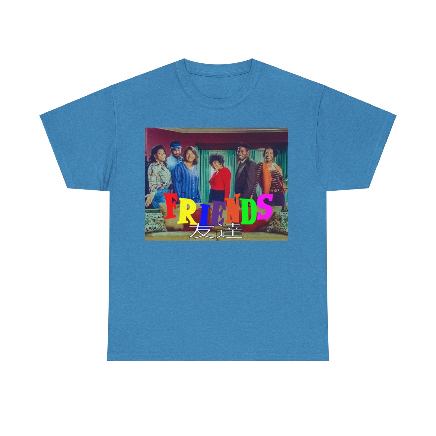 SITCOM 1990NOW 'FRIENDS' (LIVING SINGLE) Unisex Tee - Heavy Cotton Staple for Casual Fashion