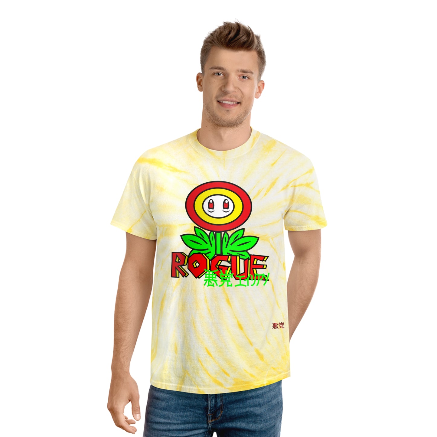 MARIO: Tie-Dye Tee, Cyclone Mario Fire Flower Groovy T-Shirt