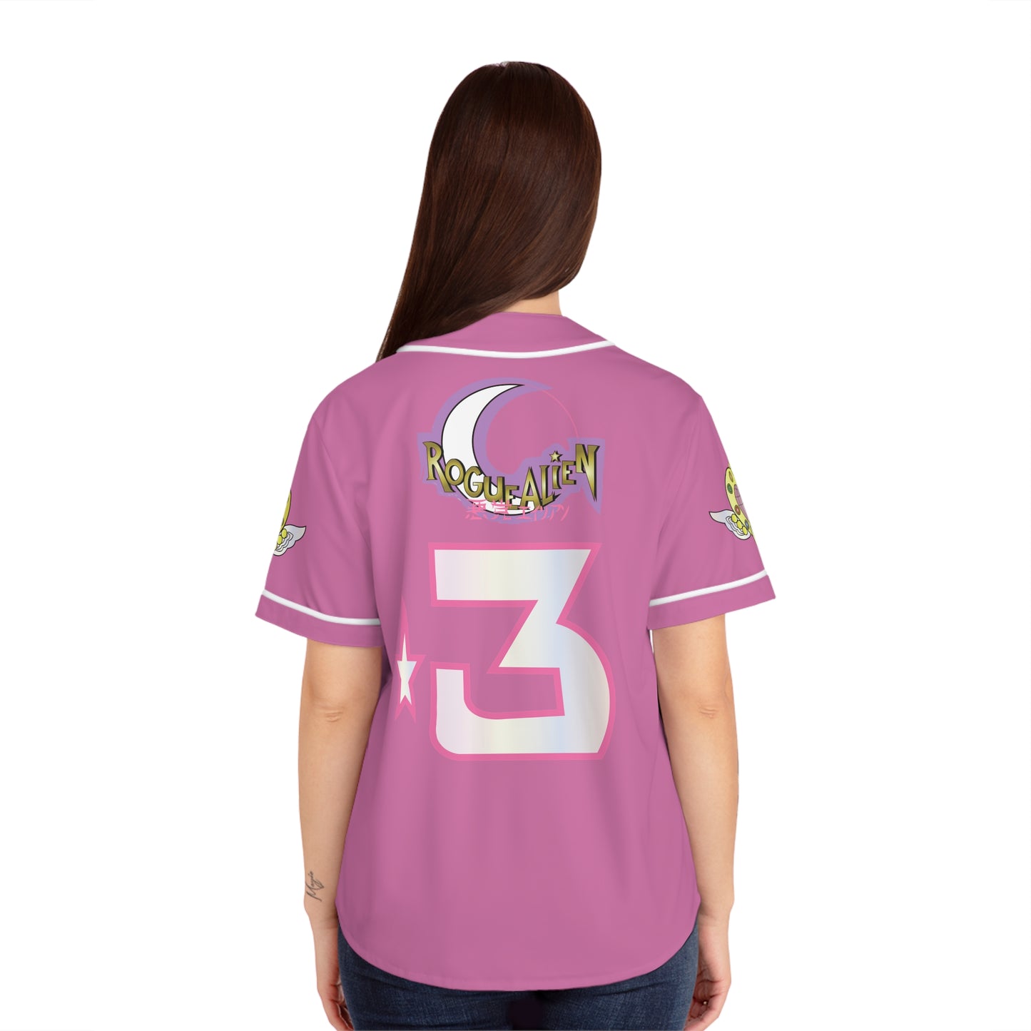 SAILORMOON: Pink Pretty Soldier Women's Baseball Jersey