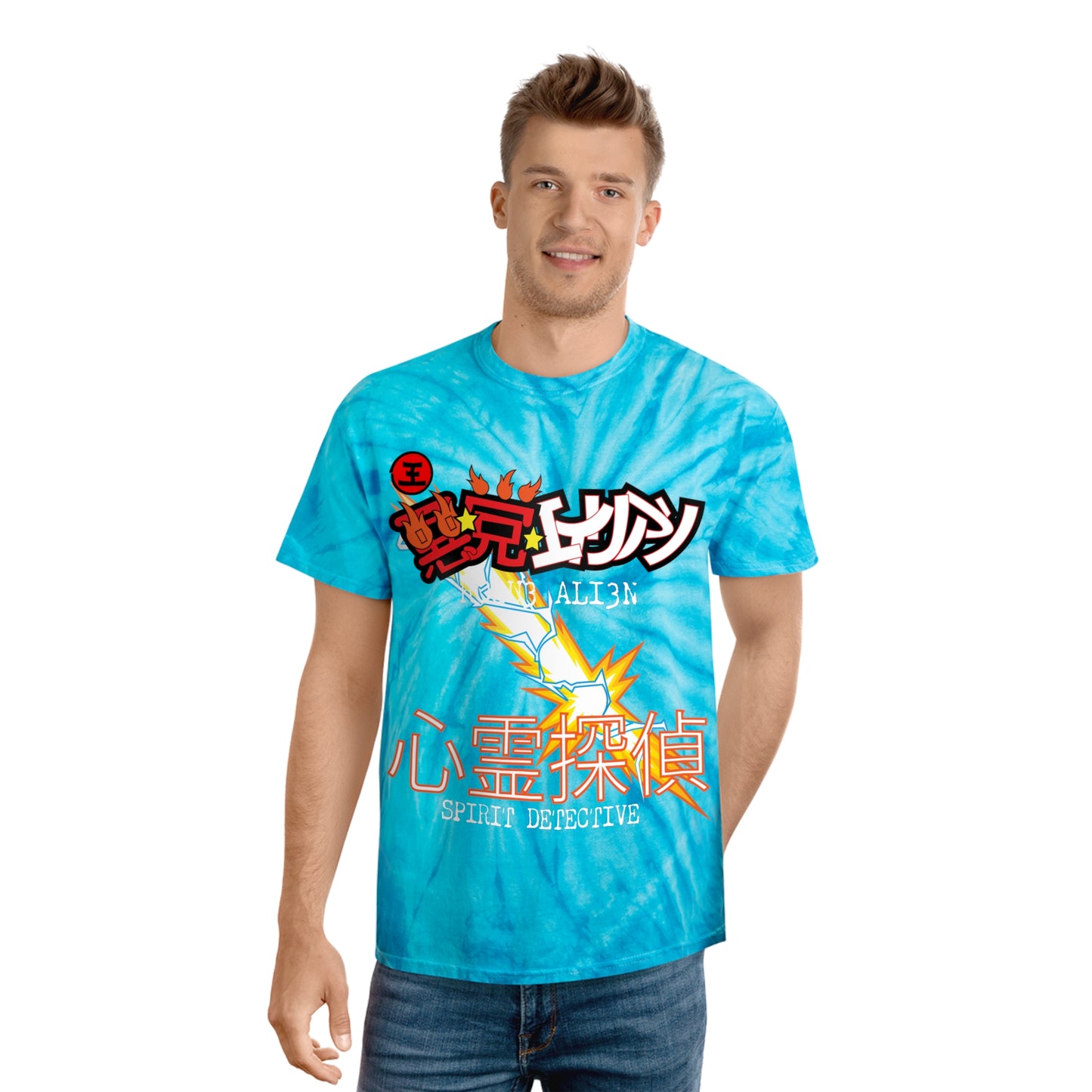 YU YU HAKUSHO: Anime Tie-Dye Tee, Cyclone YU YU HAKUSHO KUWABARA Design Shirt