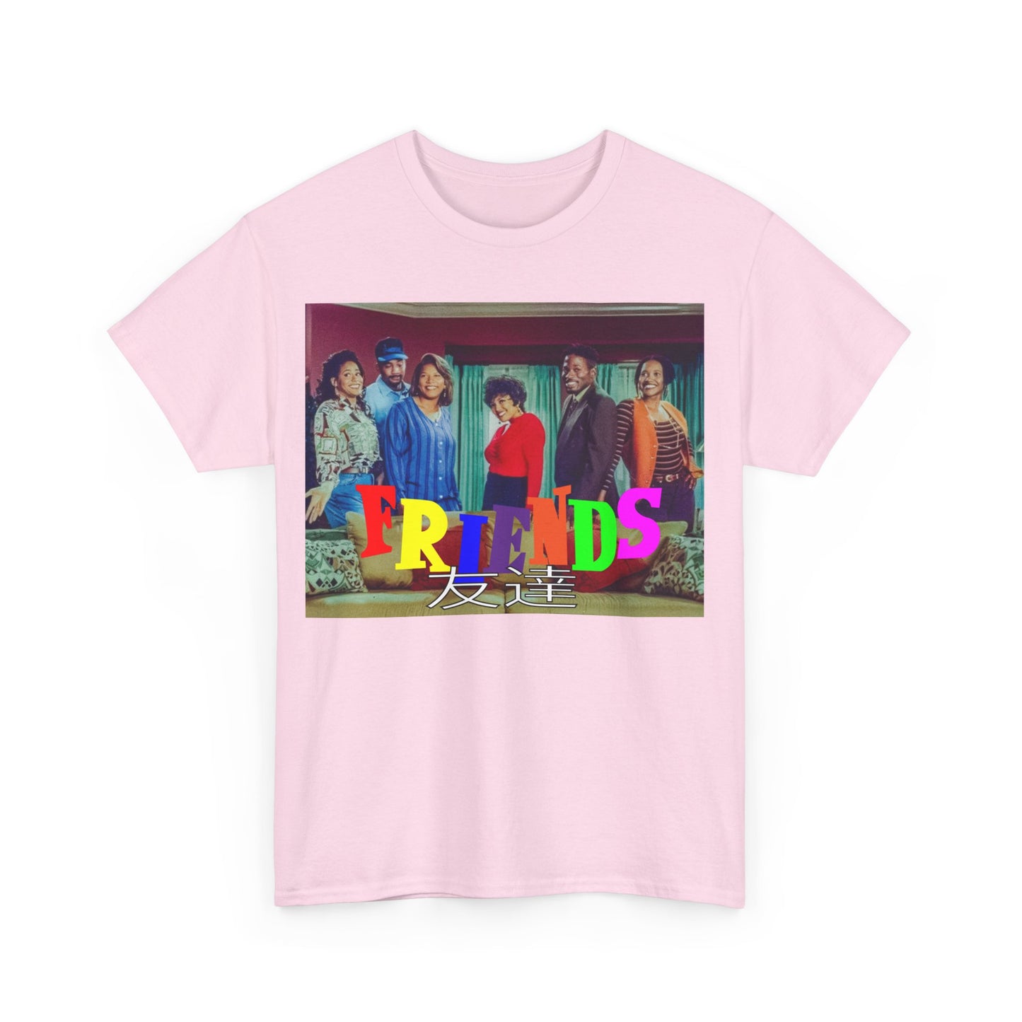 SITCOM 1990NOW 'FRIENDS' (LIVING SINGLE) Unisex Tee - Heavy Cotton Staple for Casual Fashion