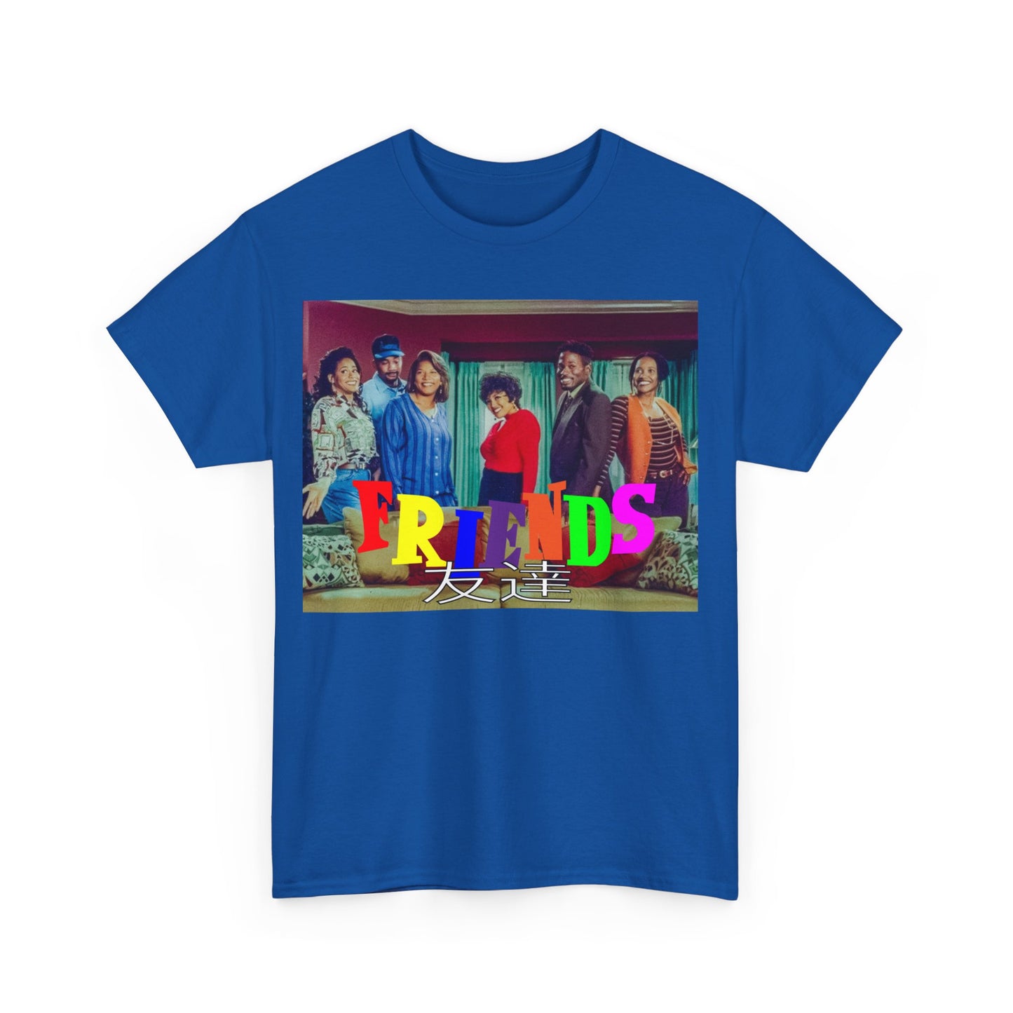 SITCOM 1990NOW 'FRIENDS' (LIVING SINGLE) Unisex Tee - Heavy Cotton Staple for Casual Fashion