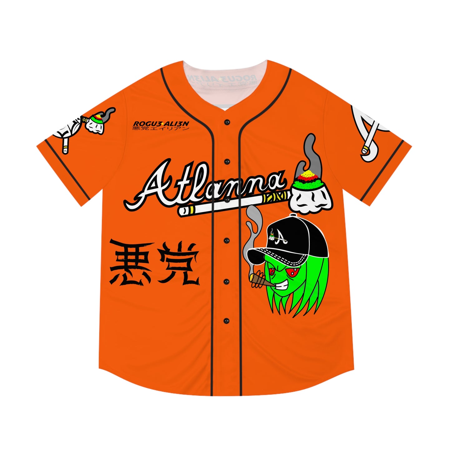 ROGU3 ALI3N: ATLANNA Baseball Jersey (AOP)