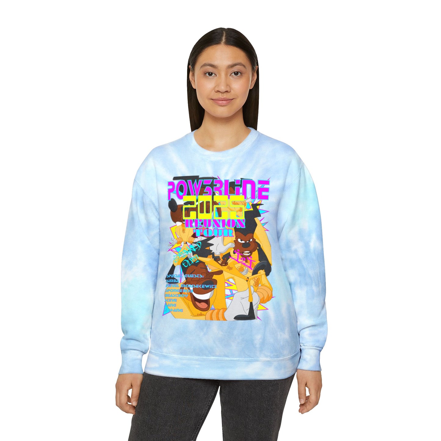 DISNEY: POW3RLINE Unisex Tie-Dye Sweatshirt