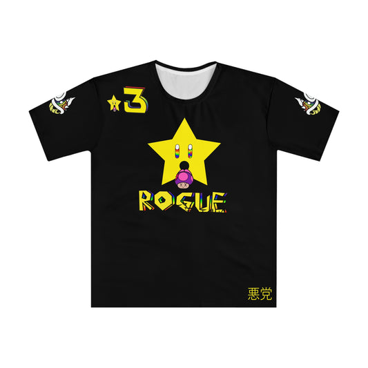 MARIO: BLACK TRIPPY STAR Loose T-shirt (AOP)