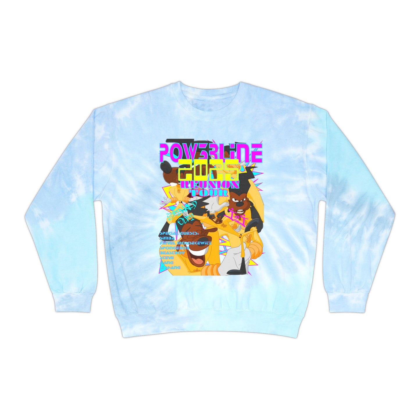 DISNEY: POW3RLINE Unisex Tie-Dye Sweatshirt