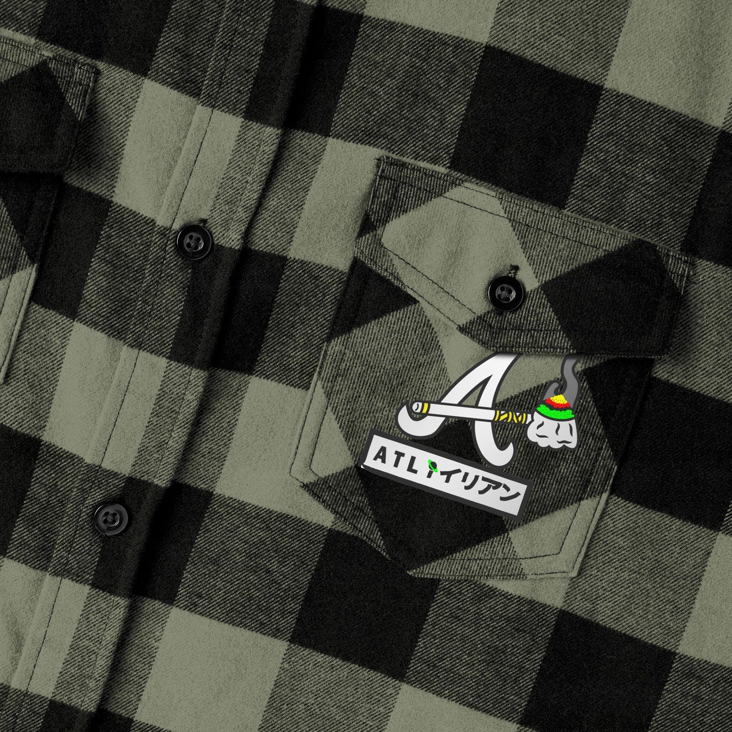 ROGU3 ALI3N: ATLANNA Unisex Flannel Shirt