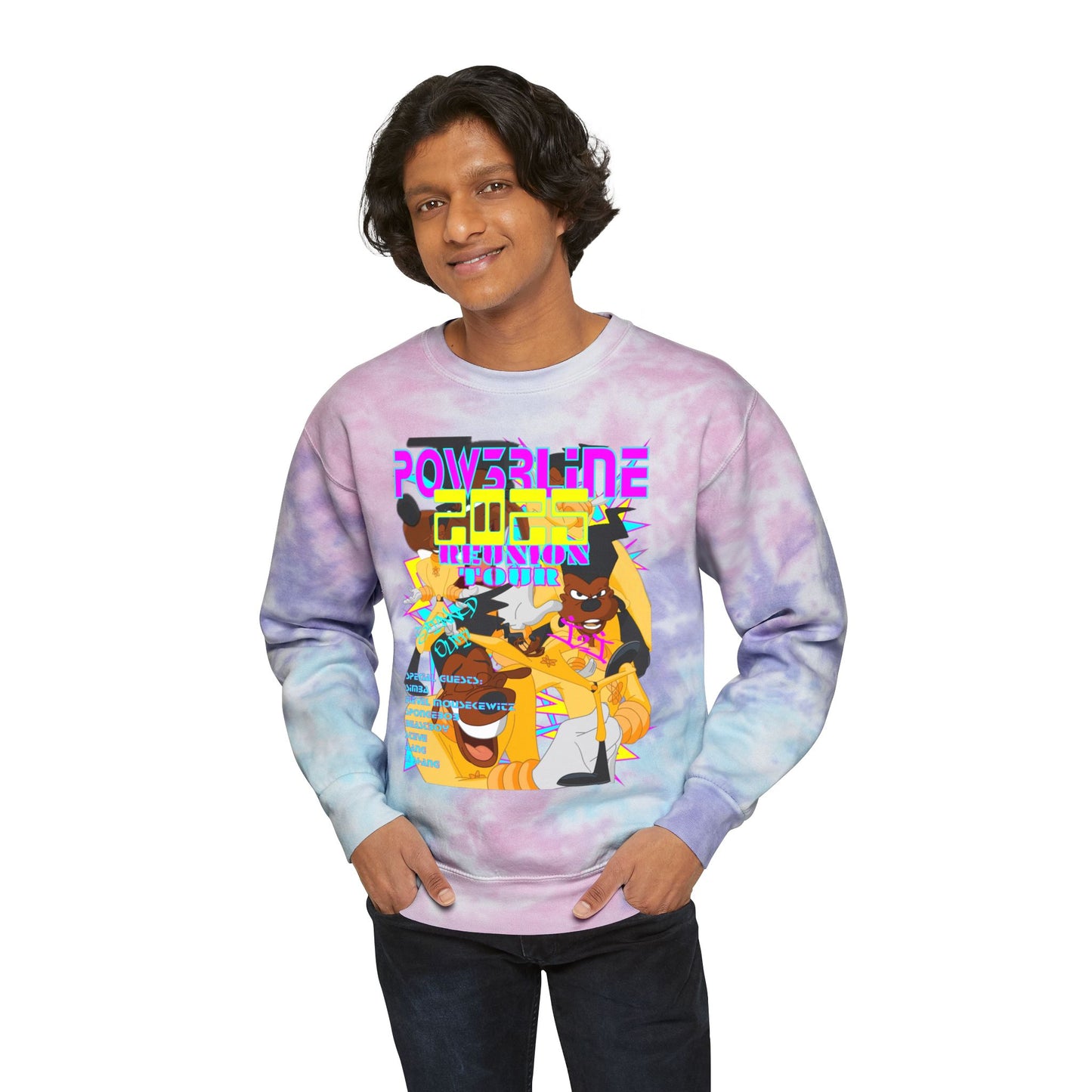 DISNEY: POW3RLINE Unisex Tie-Dye Sweatshirt