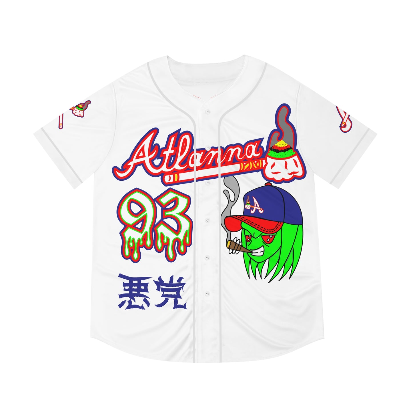 ROGU3 ALI3N: ATLANNA WHITE Baseball Jersey