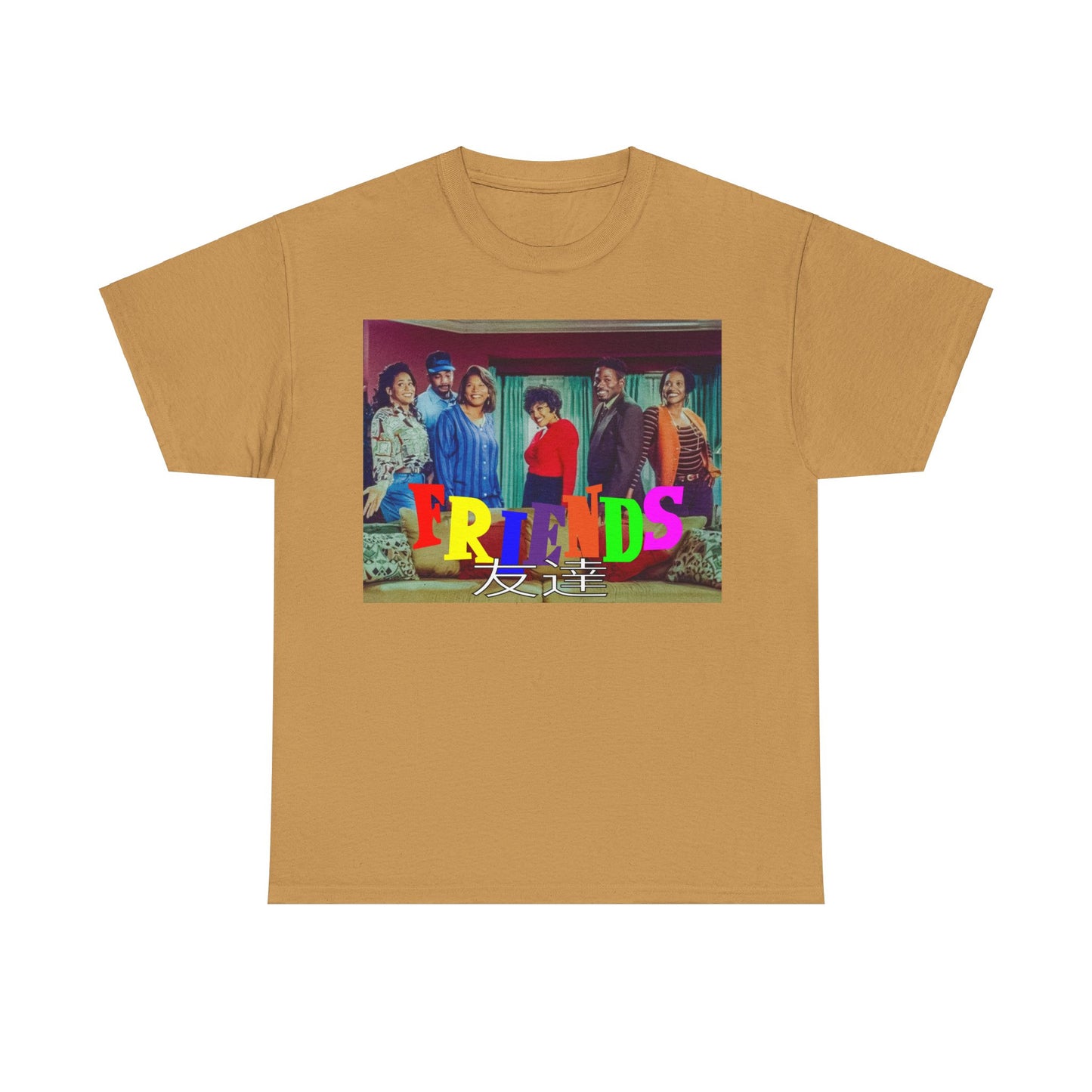 SITCOM 1990NOW 'FRIENDS' (LIVING SINGLE) Unisex Tee - Heavy Cotton Staple for Casual Fashion