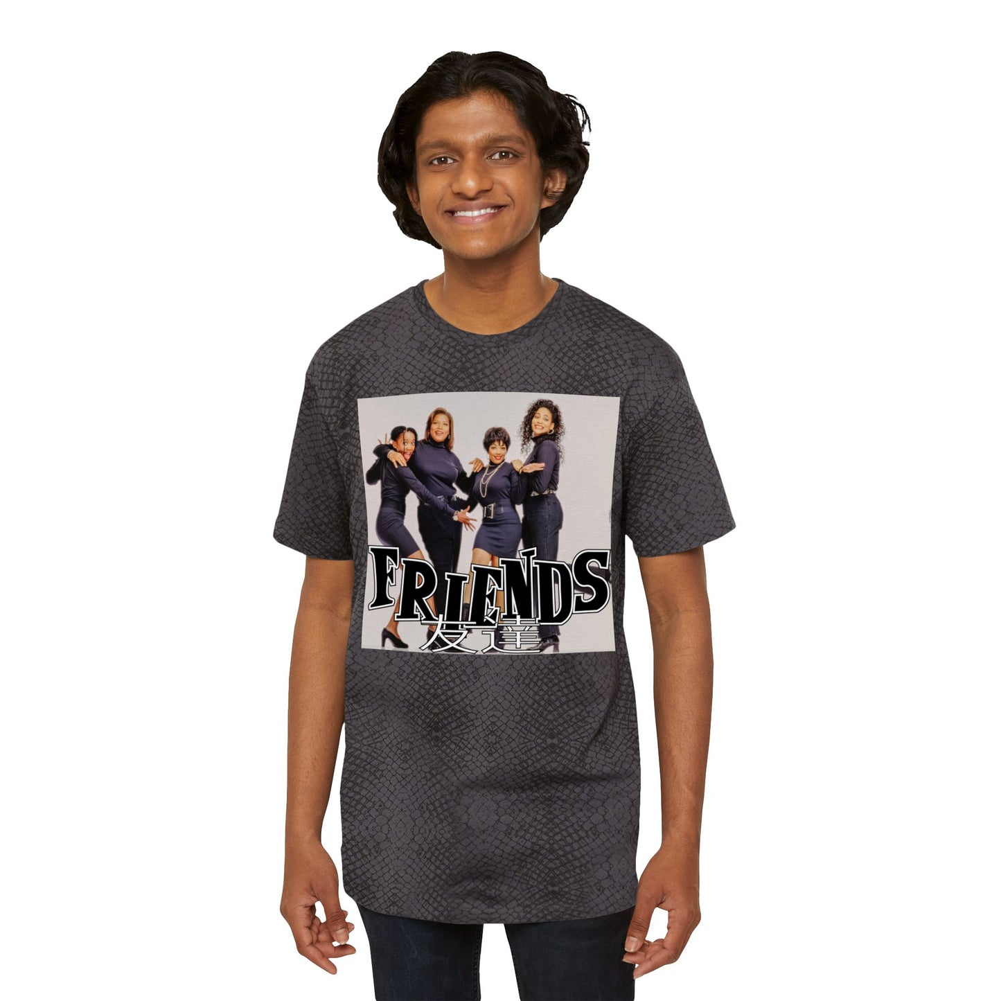 SITCOM 1990N0W!: "FRIENDS" (LIVING SINGLE) Men's Fine Jersey Tee