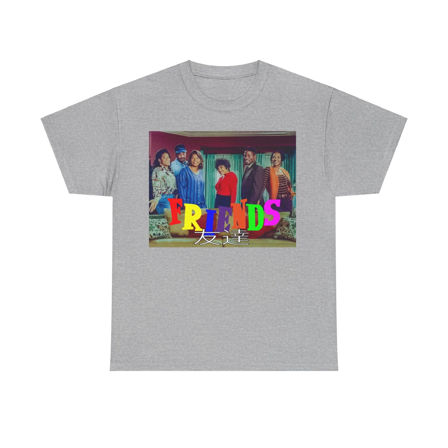 SITCOM 1990NOW 'FRIENDS' (LIVING SINGLE) Unisex Tee - Heavy Cotton Staple for Casual Fashion