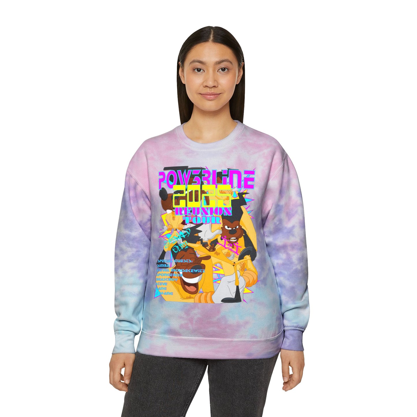 DISNEY: POW3RLINE Unisex Tie-Dye Sweatshirt