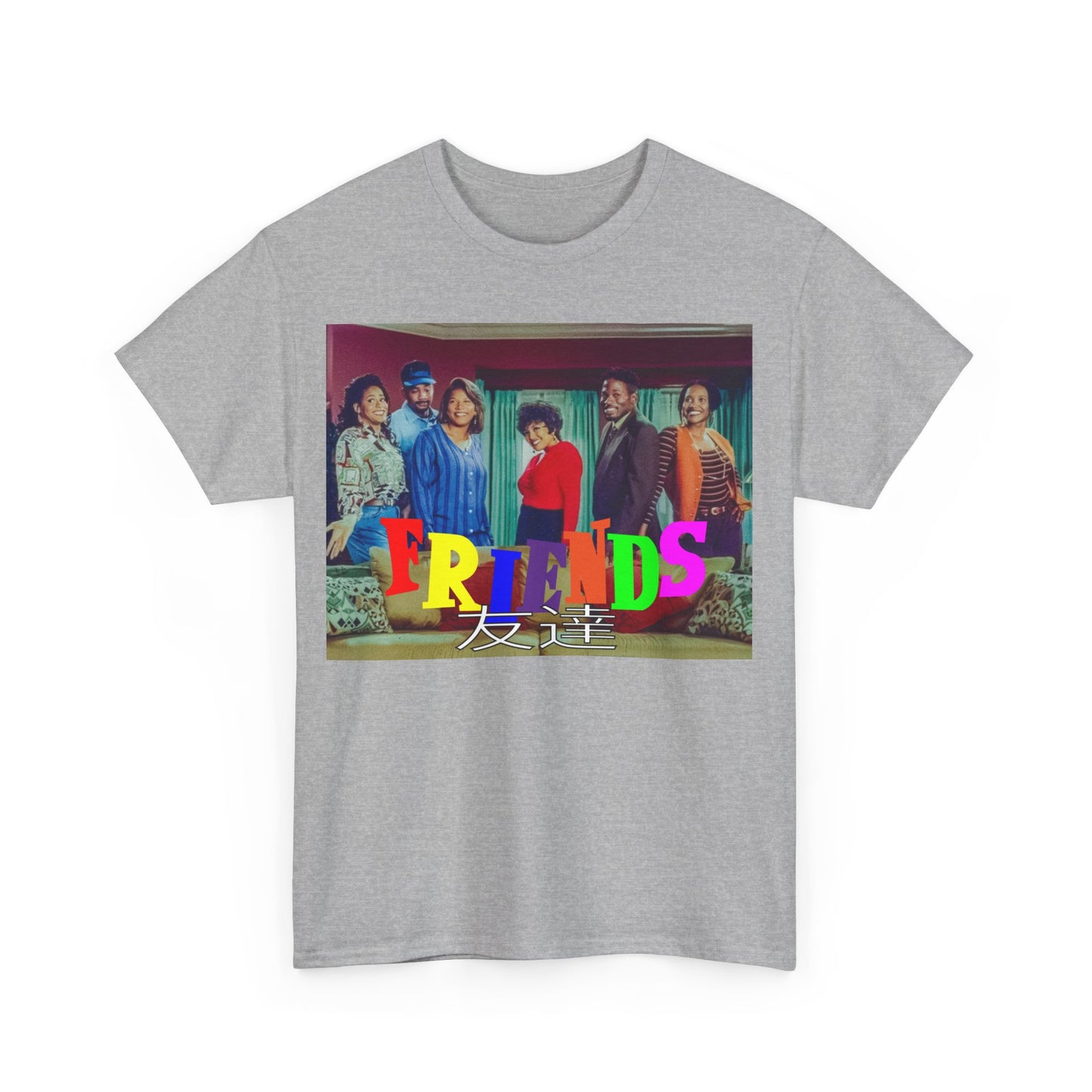 SITCOM 1990NOW 'FRIENDS' (LIVING SINGLE) Unisex Tee - Heavy Cotton Staple for Casual Fashion