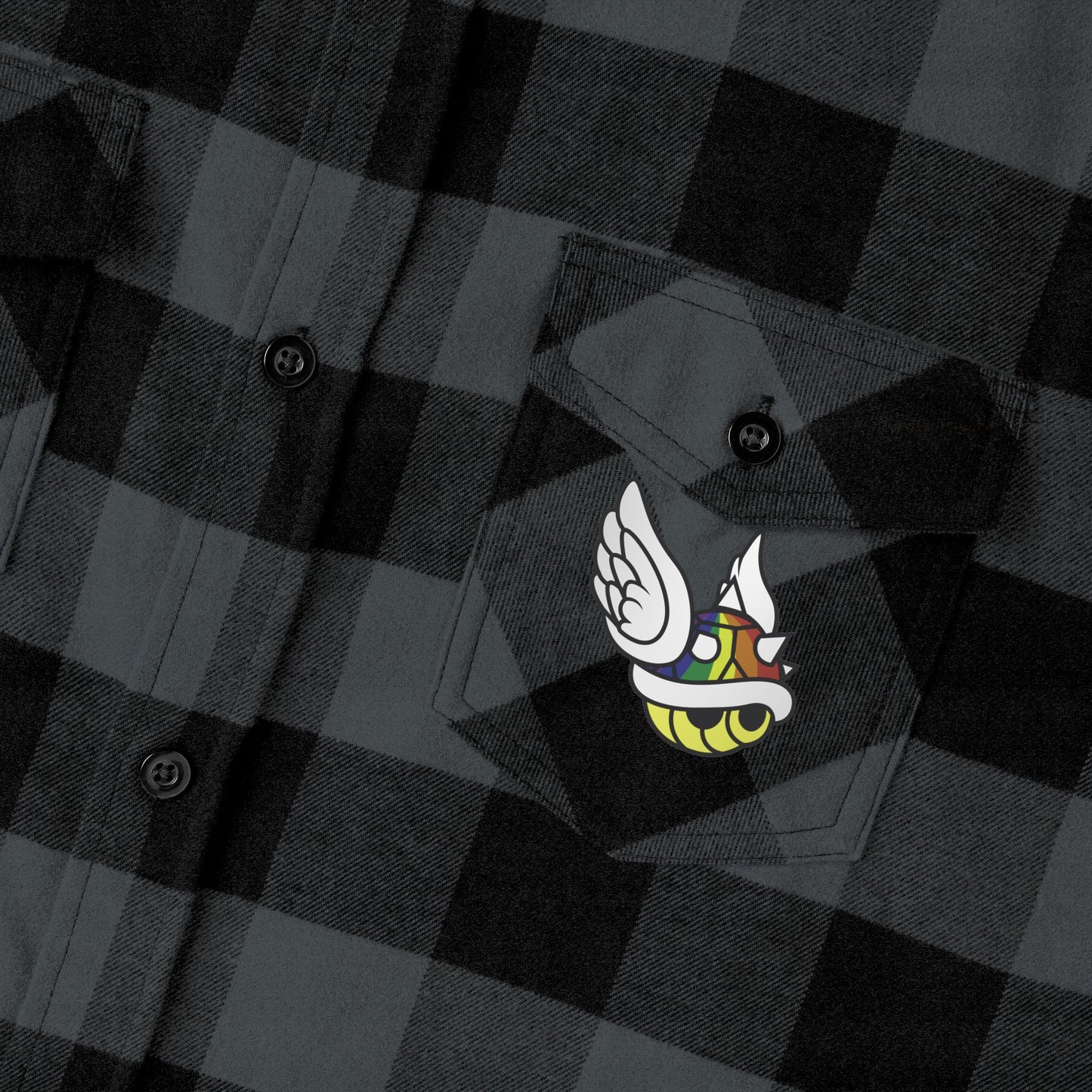 MARIO: TRIPPY STAR Unisex Flannel Shirt