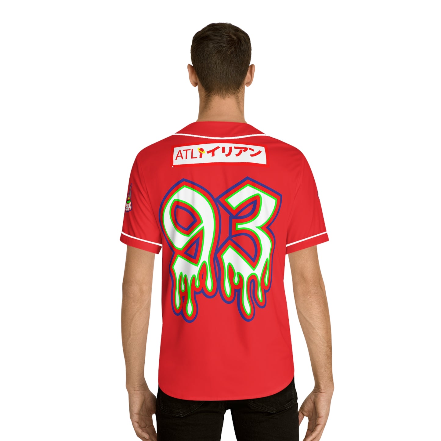 ROGU3 ALI3N: ATLANNA RED Baseball Jersey