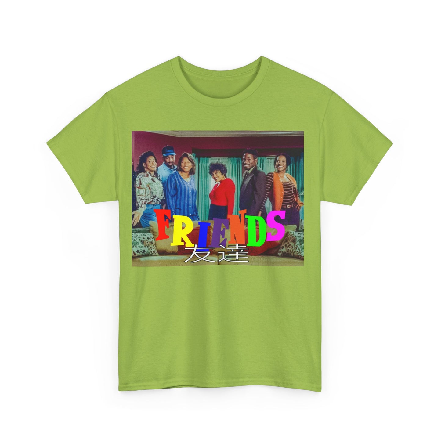 SITCOM 1990NOW 'FRIENDS' (LIVING SINGLE) Unisex Tee - Heavy Cotton Staple for Casual Fashion