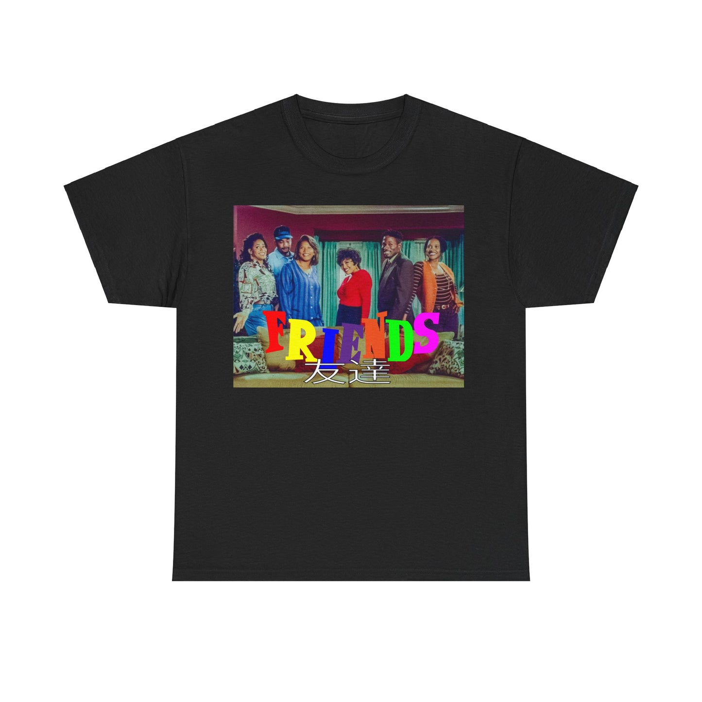 SITCOM 1990NOW 'FRIENDS' (LIVING SINGLE) Unisex Tee - Heavy Cotton Staple for Casual Fashion