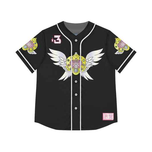 SAILOR MOON: Black Pretty Soldier Women's Baseball Jersey (AOP)