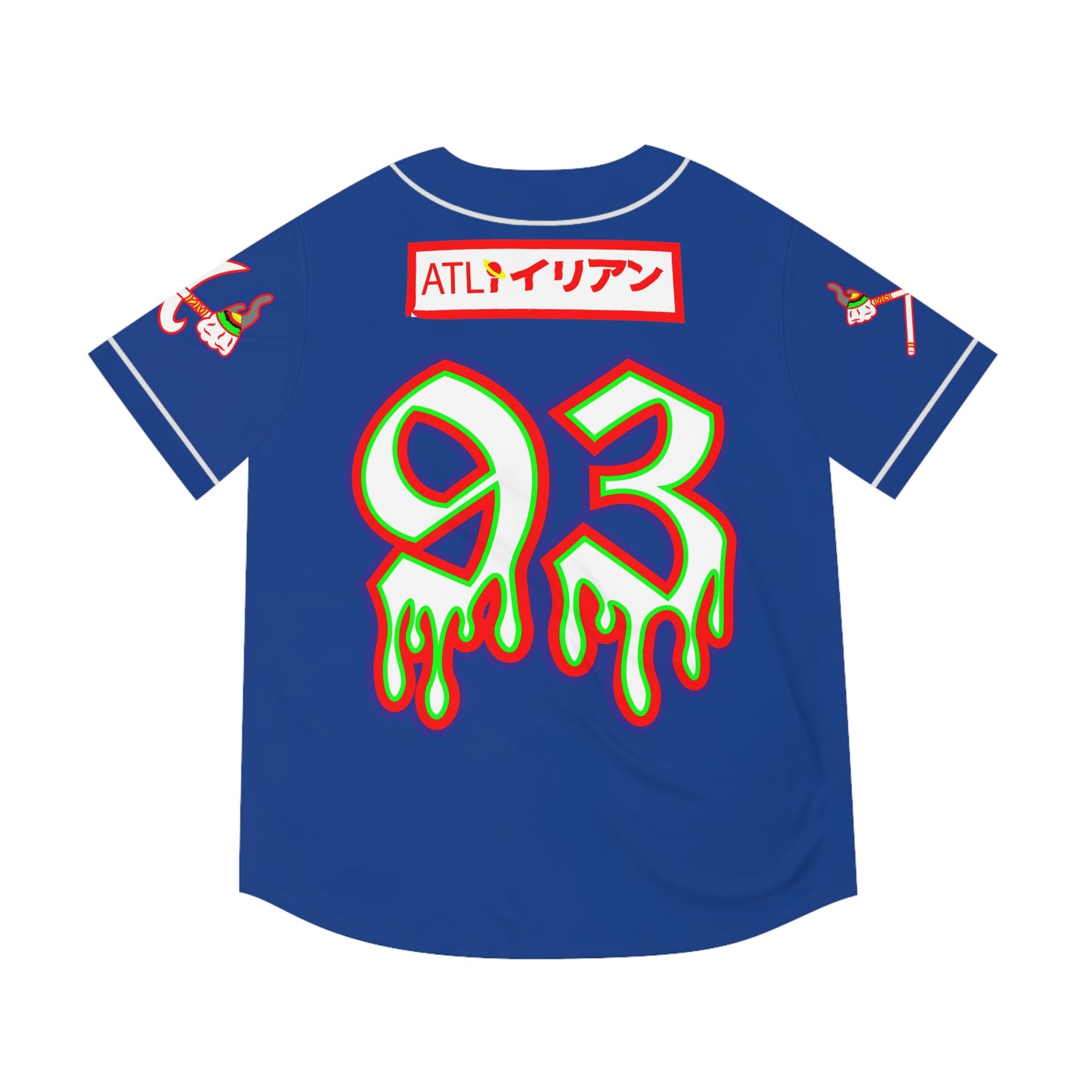 ROGU3 ALI3N: ATLANNA Blue Baseball Jersey (AOP)