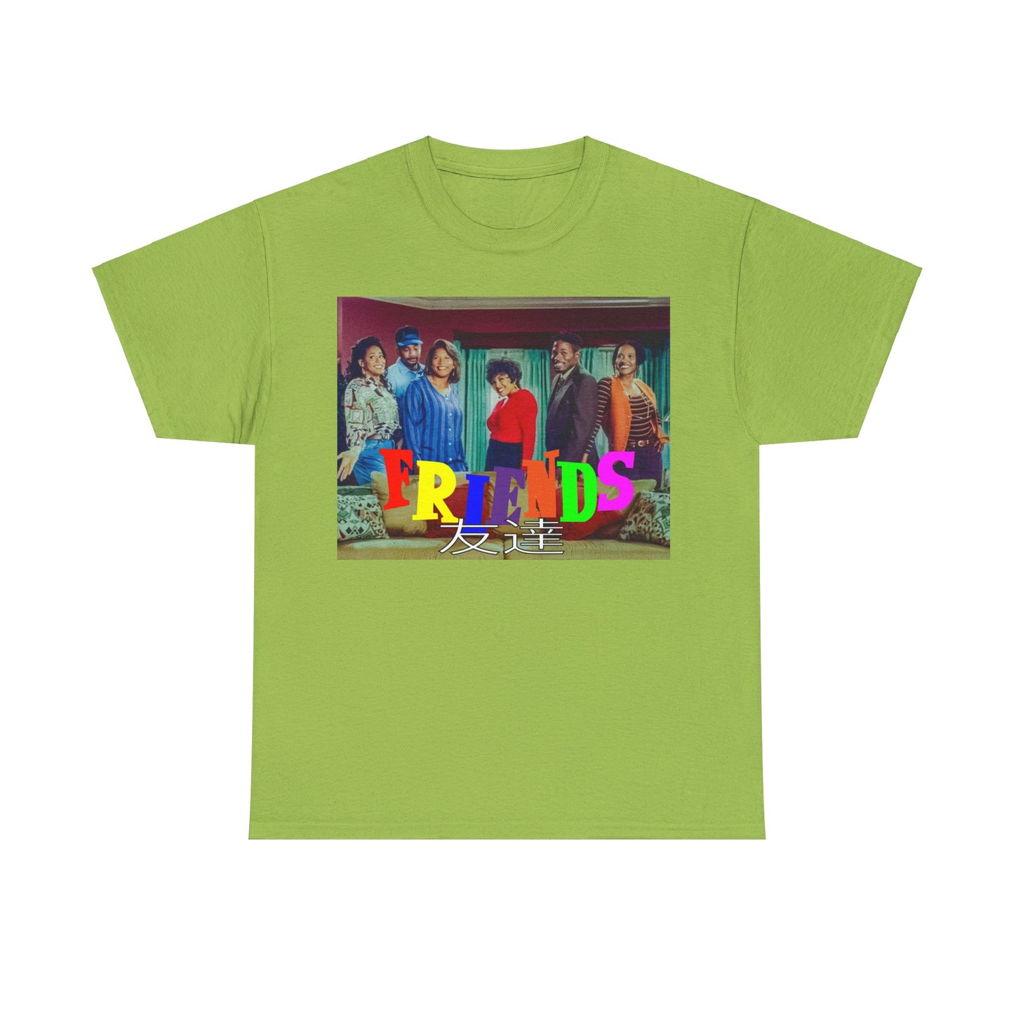 SITCOM 1990NOW 'FRIENDS' (LIVING SINGLE) Unisex Tee - Heavy Cotton Staple for Casual Fashion