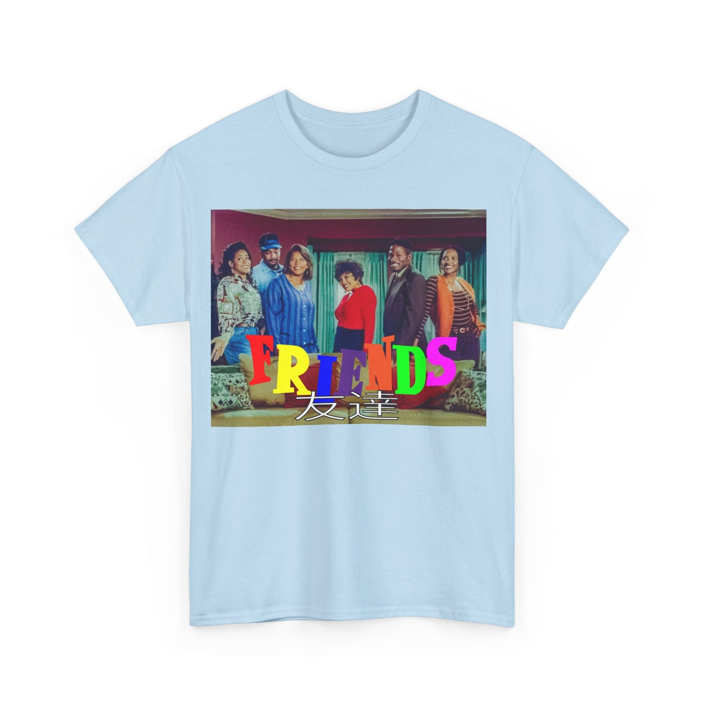 SITCOM 1990NOW 'FRIENDS' (LIVING SINGLE) Unisex Tee - Heavy Cotton Staple for Casual Fashion