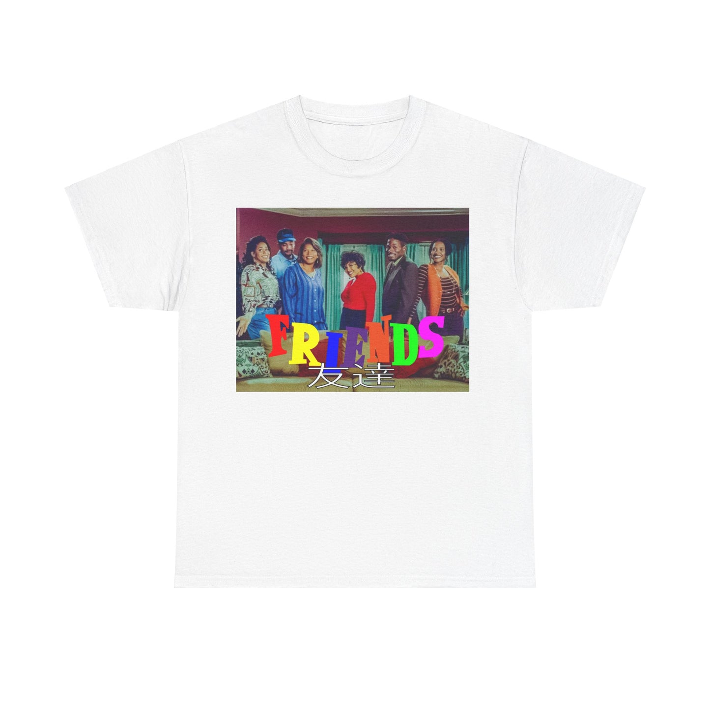 SITCOM 1990NOW 'FRIENDS' (LIVING SINGLE) Unisex Tee - Heavy Cotton Staple for Casual Fashion