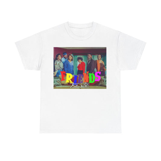 SITCOM 1990NOW 'FRIENDS' (LIVING SINGLE) Unisex Tee - Heavy Cotton Staple for Casual Fashion