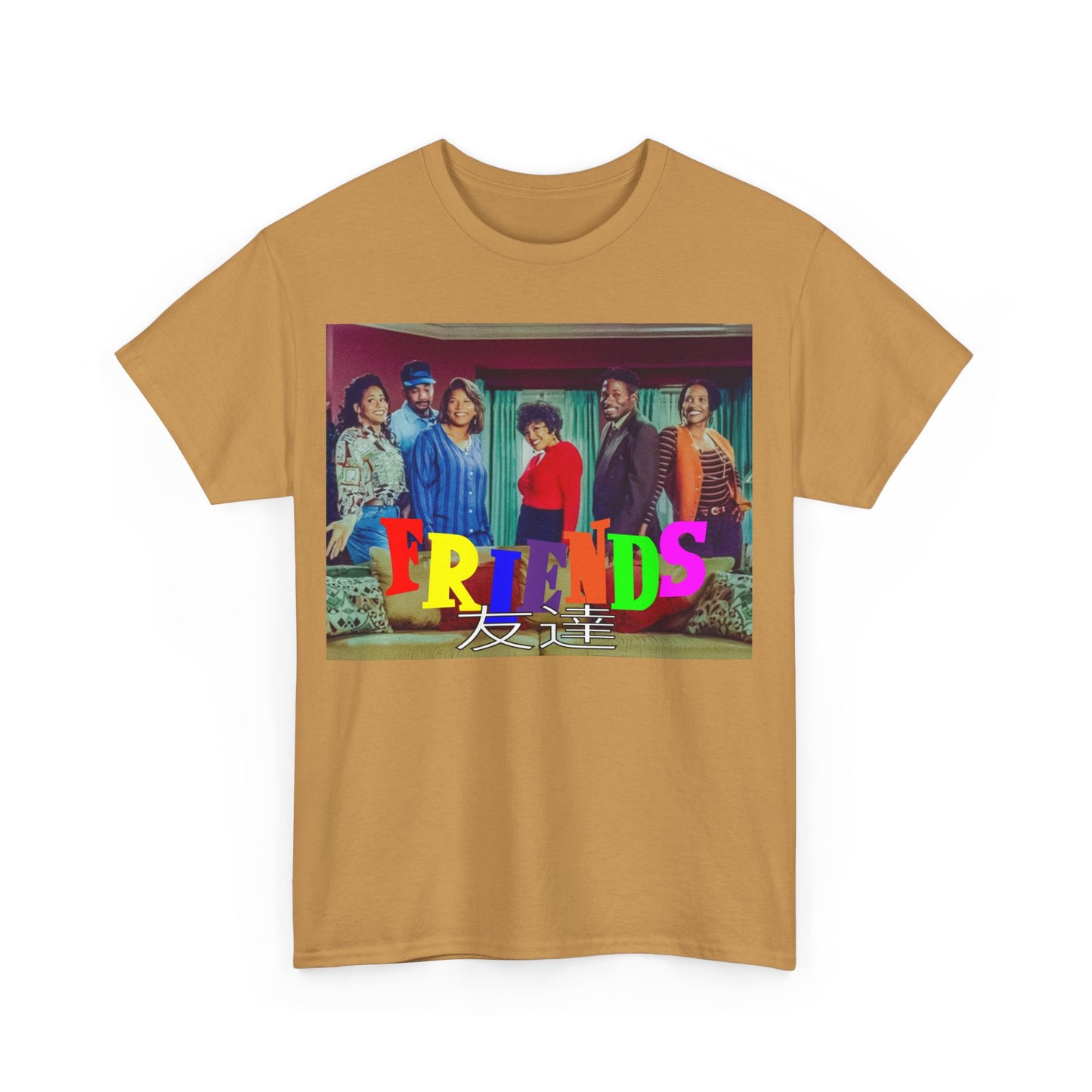 SITCOM 1990NOW 'FRIENDS' (LIVING SINGLE) Unisex Tee - Heavy Cotton Staple for Casual Fashion