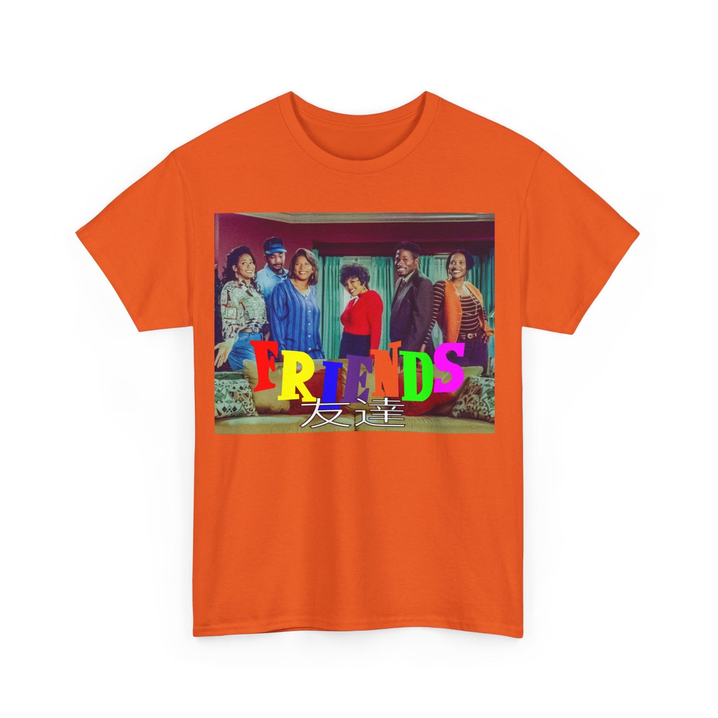 SITCOM 1990NOW 'FRIENDS' (LIVING SINGLE) Unisex Tee - Heavy Cotton Staple for Casual Fashion