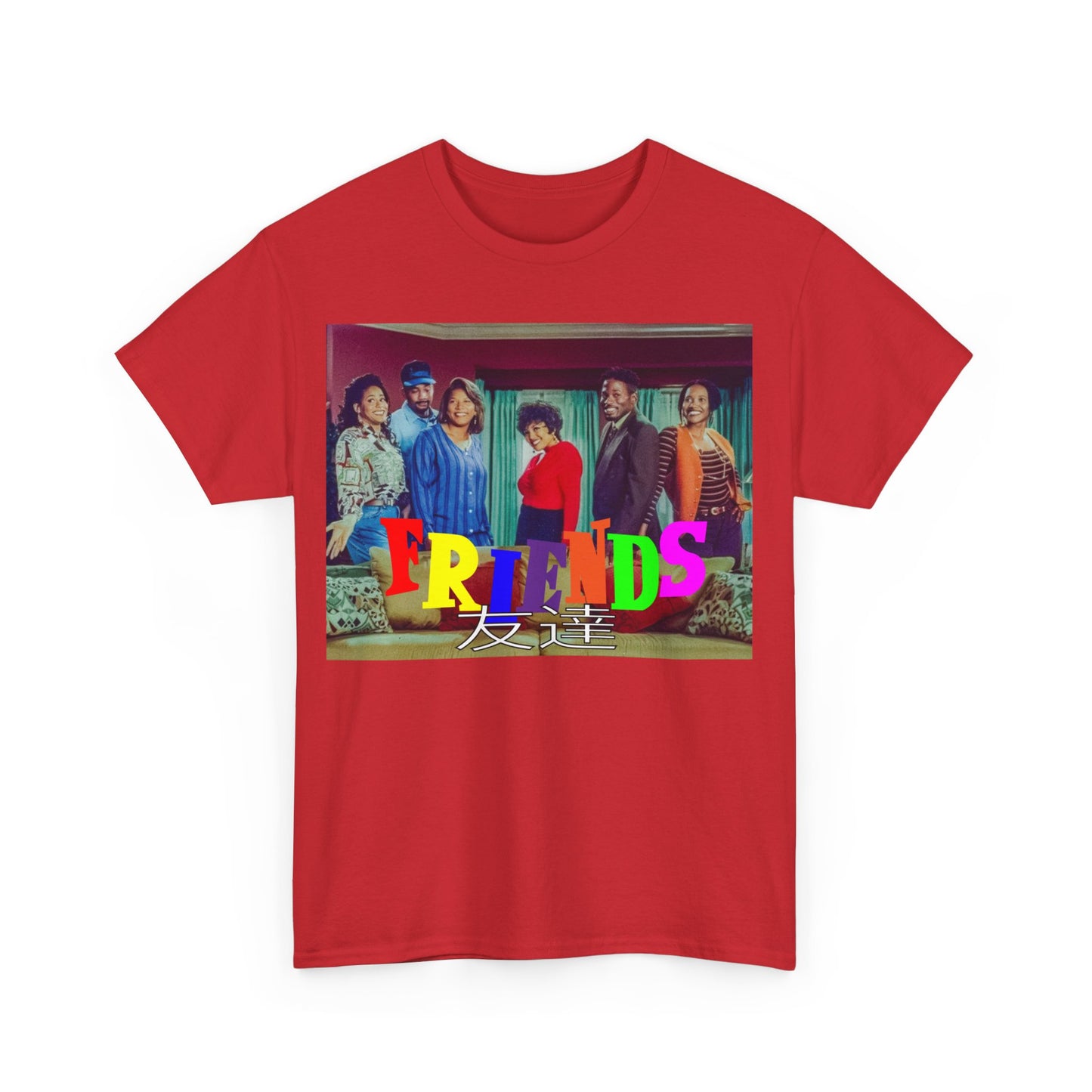 SITCOM 1990NOW 'FRIENDS' (LIVING SINGLE) Unisex Tee - Heavy Cotton Staple for Casual Fashion