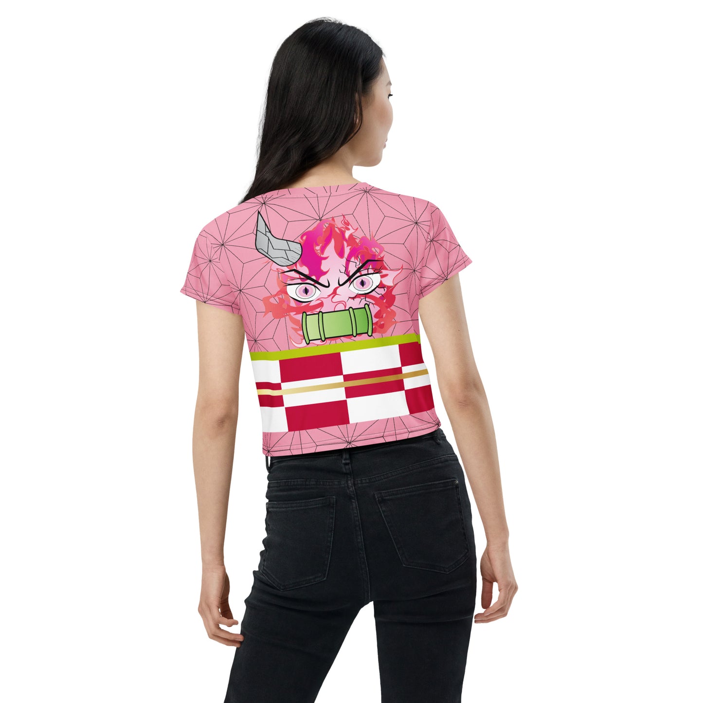 DEMON SLAYER: NEZUKO All-Over Print Crop Tee