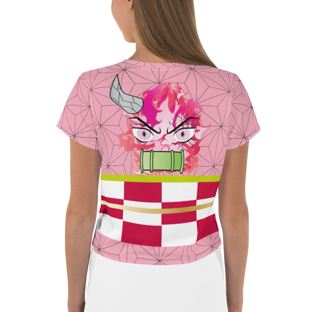 DEMON SLAYER: NEZUKO All-Over Print Crop Tee