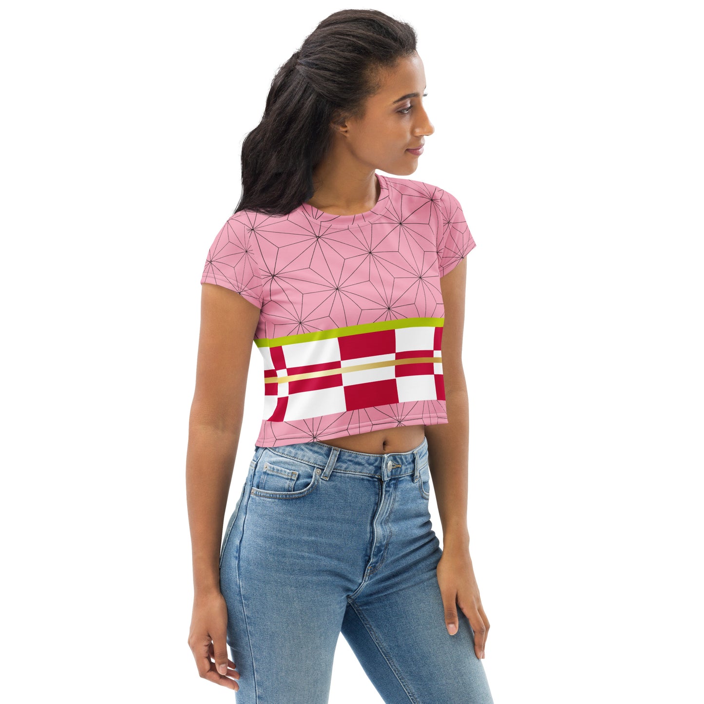 DEMON SLAYER: NEZUKO All-Over Print Crop Tee