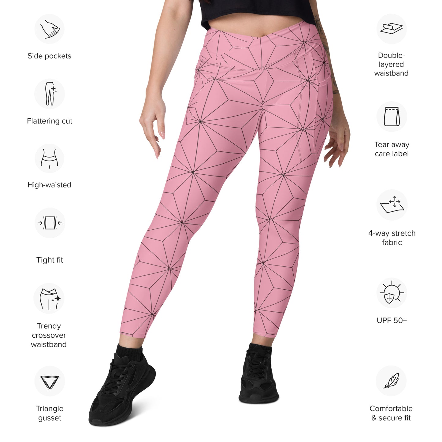 DEMON SLAYER: NEZUKO Crossover leggings with pockets