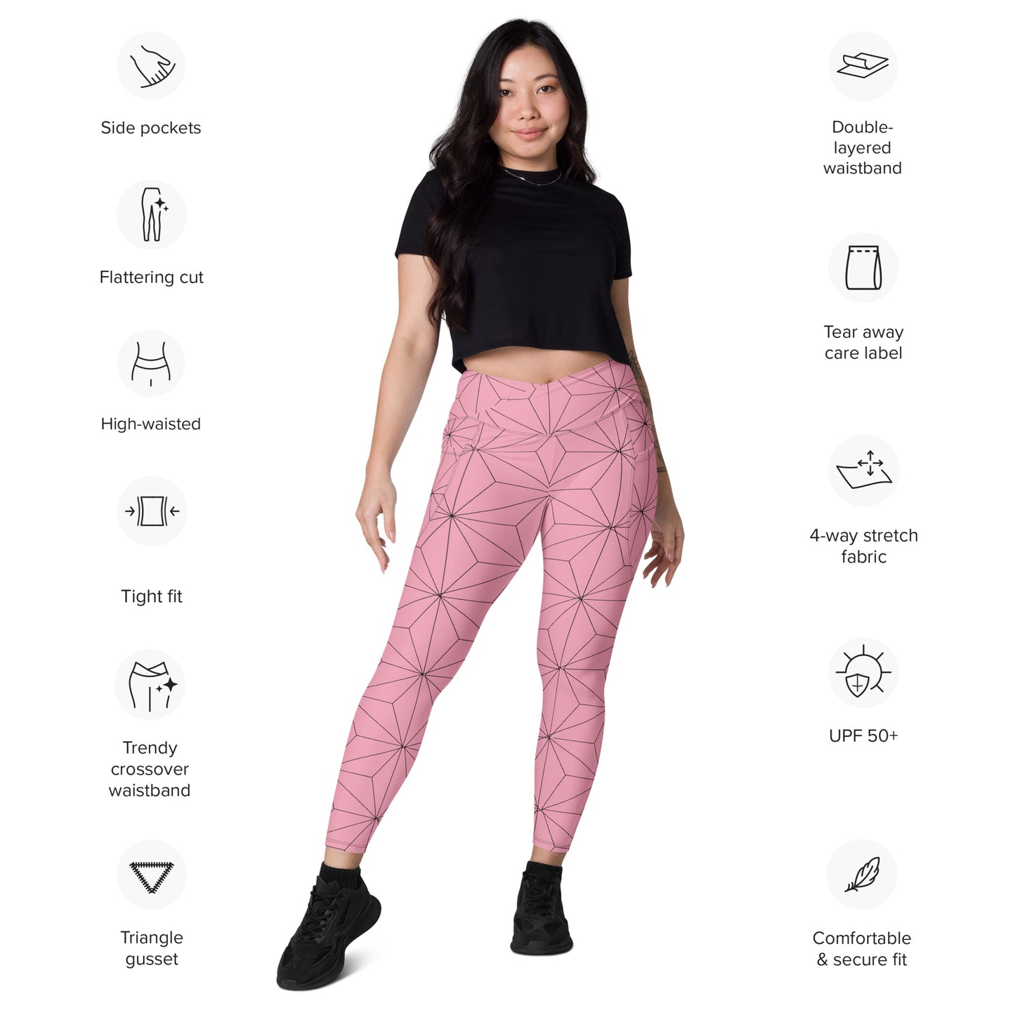 DEMON SLAYER: NEZUKO Crossover leggings with pockets