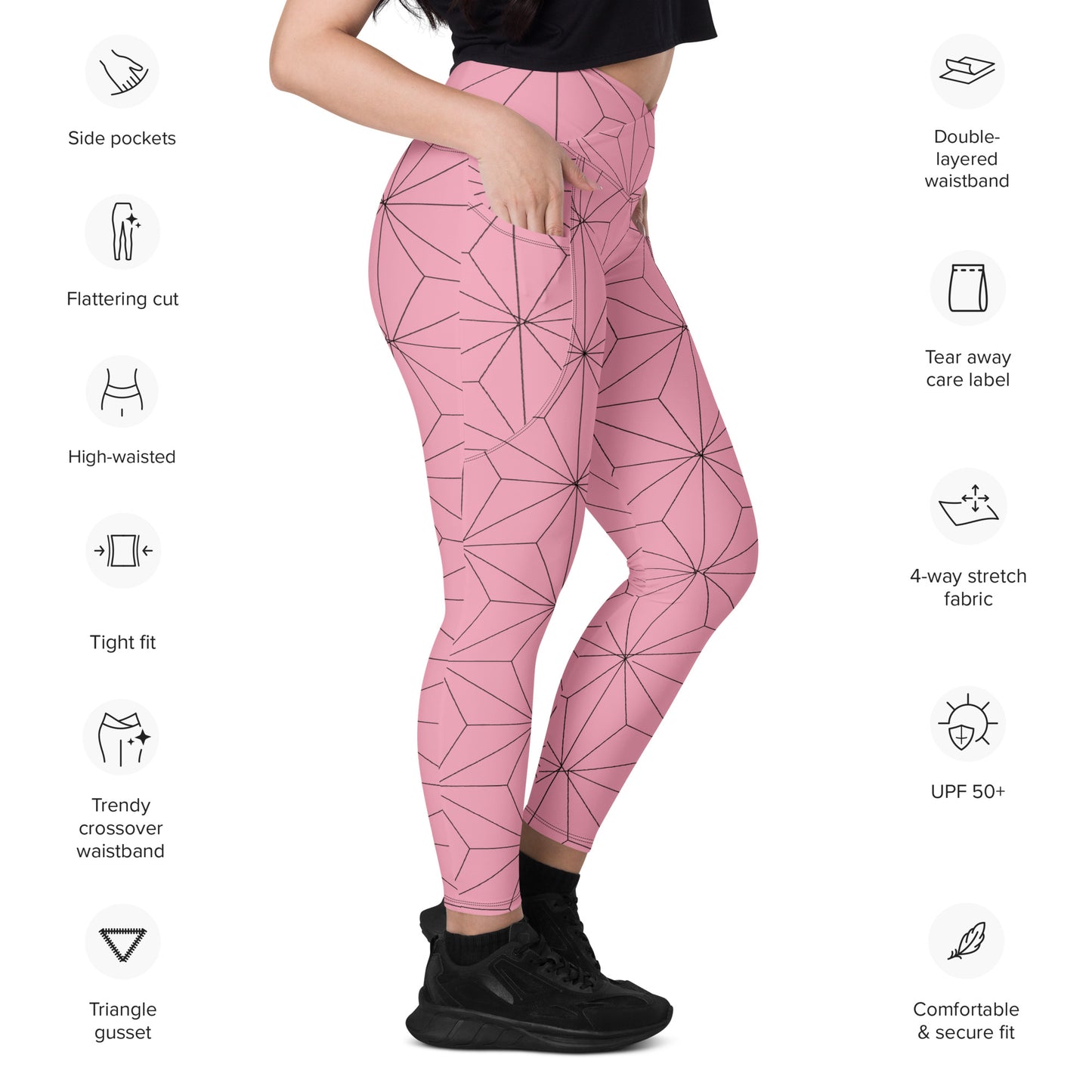 DEMON SLAYER: NEZUKO Crossover leggings with pockets