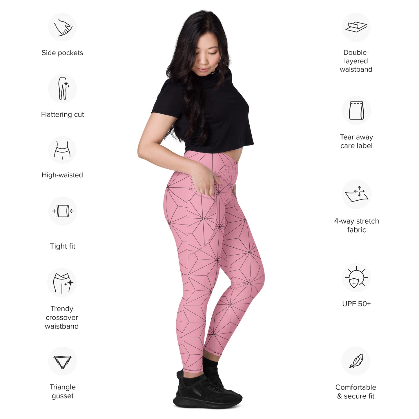 DEMON SLAYER: NEZUKO Crossover leggings with pockets