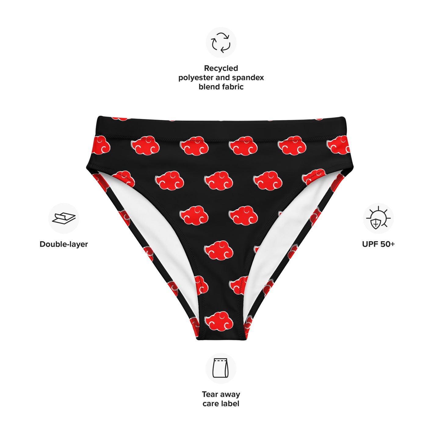 NARUTO: AKATSUKI high-waisted bikini bottom