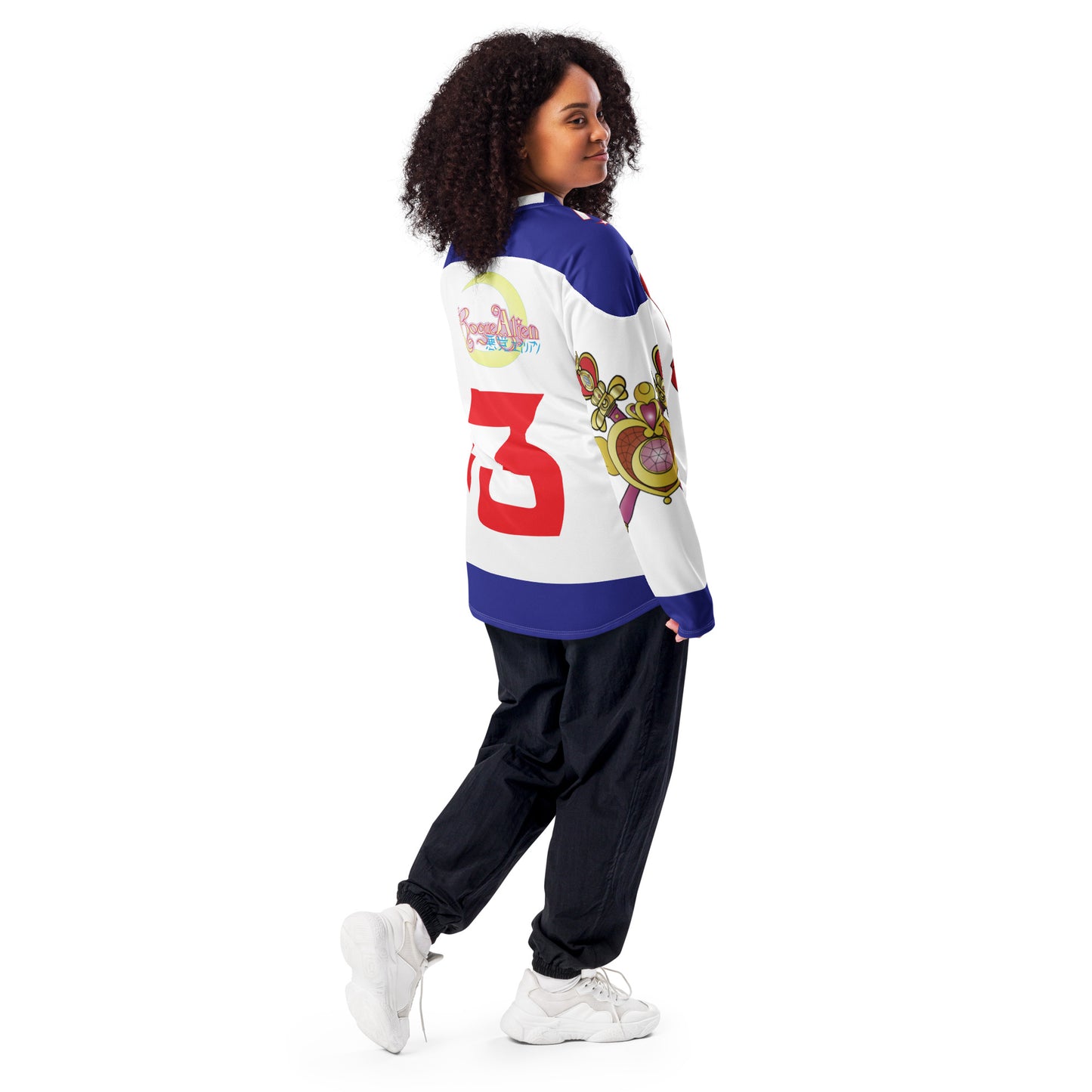 SAILORMOON Recycled hockey fan jersey