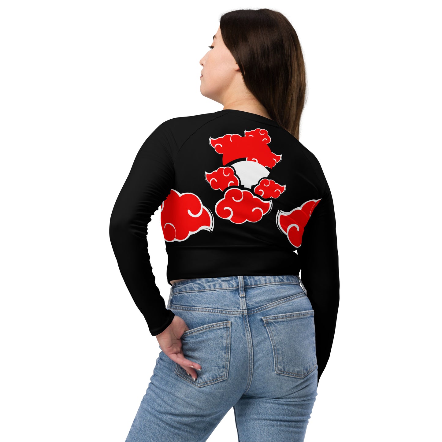 NARUTO: AKATSUKI long-sleeve crop top