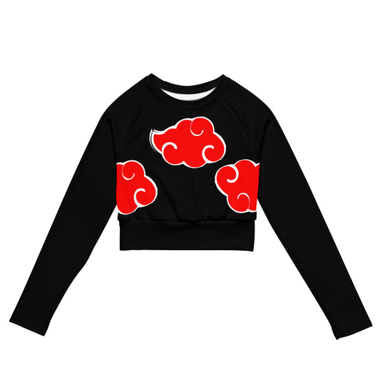 NARUTO: AKATSUKI long-sleeve crop top