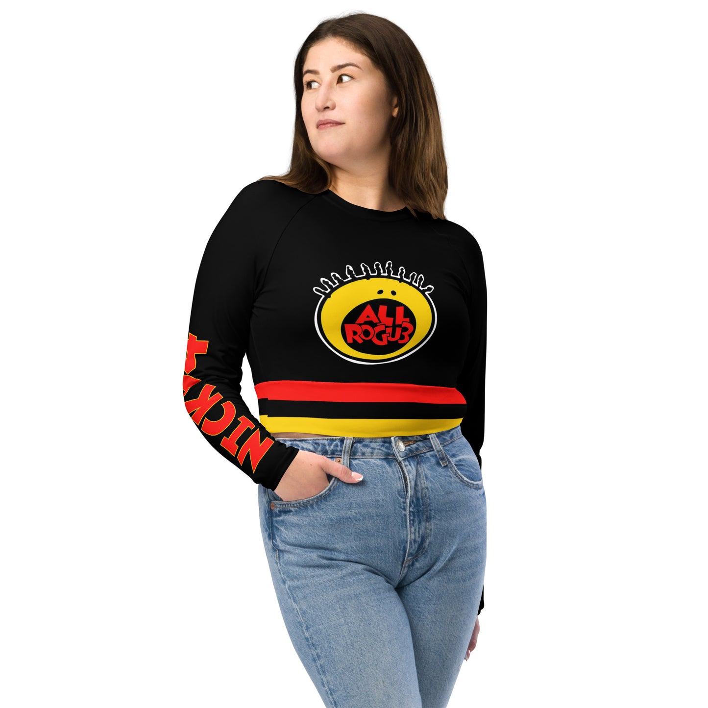 NICK: ALL ROGUE long-sleeve crop top