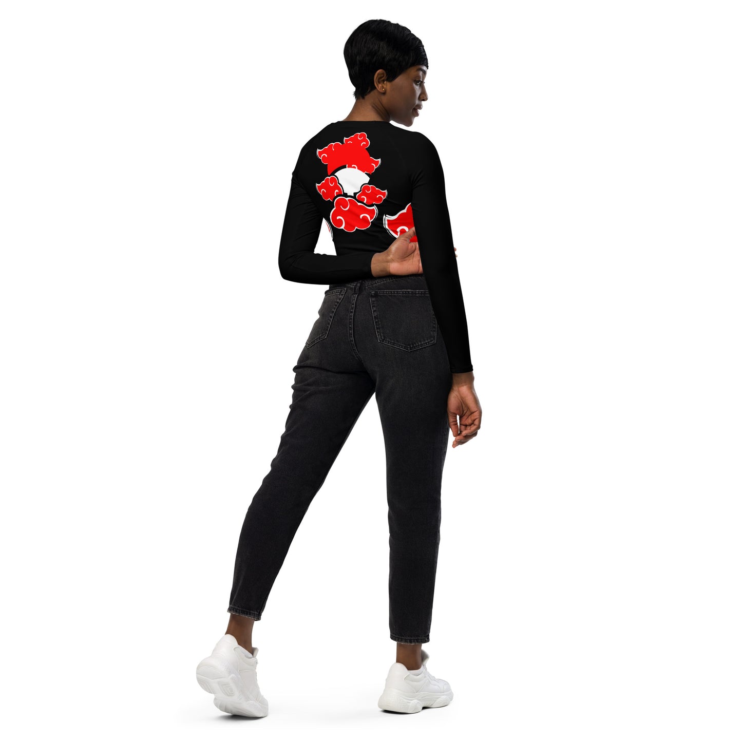 NARUTO: AKATSUKI long-sleeve crop top