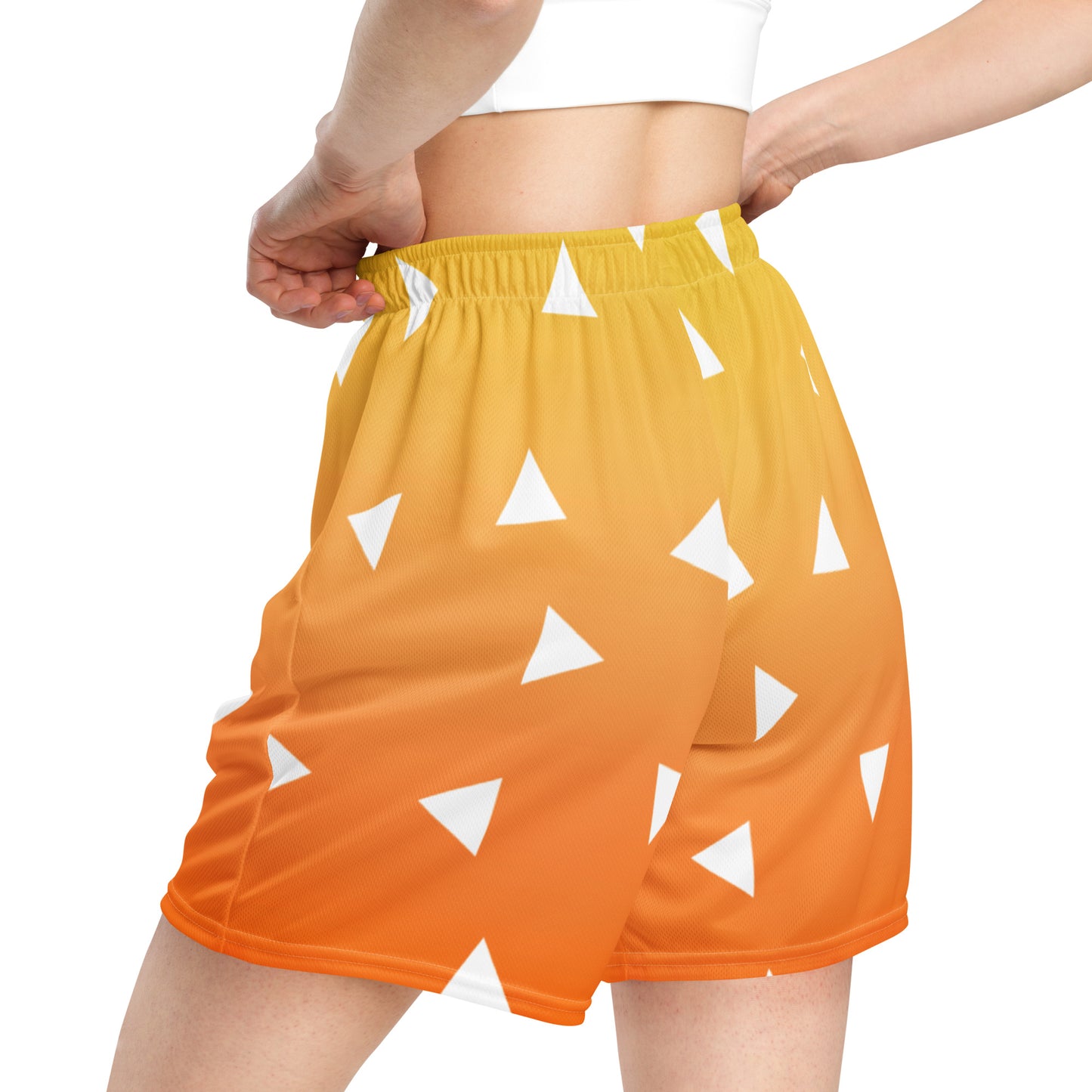 DEMON SLAYER: ZENITSU Unisex mesh shorts