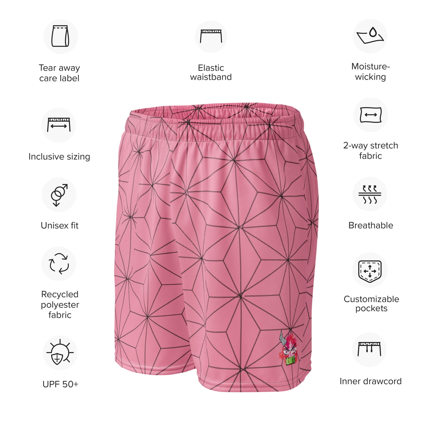 DEMON SLAYER: NEZUKO Unisex mesh shorts