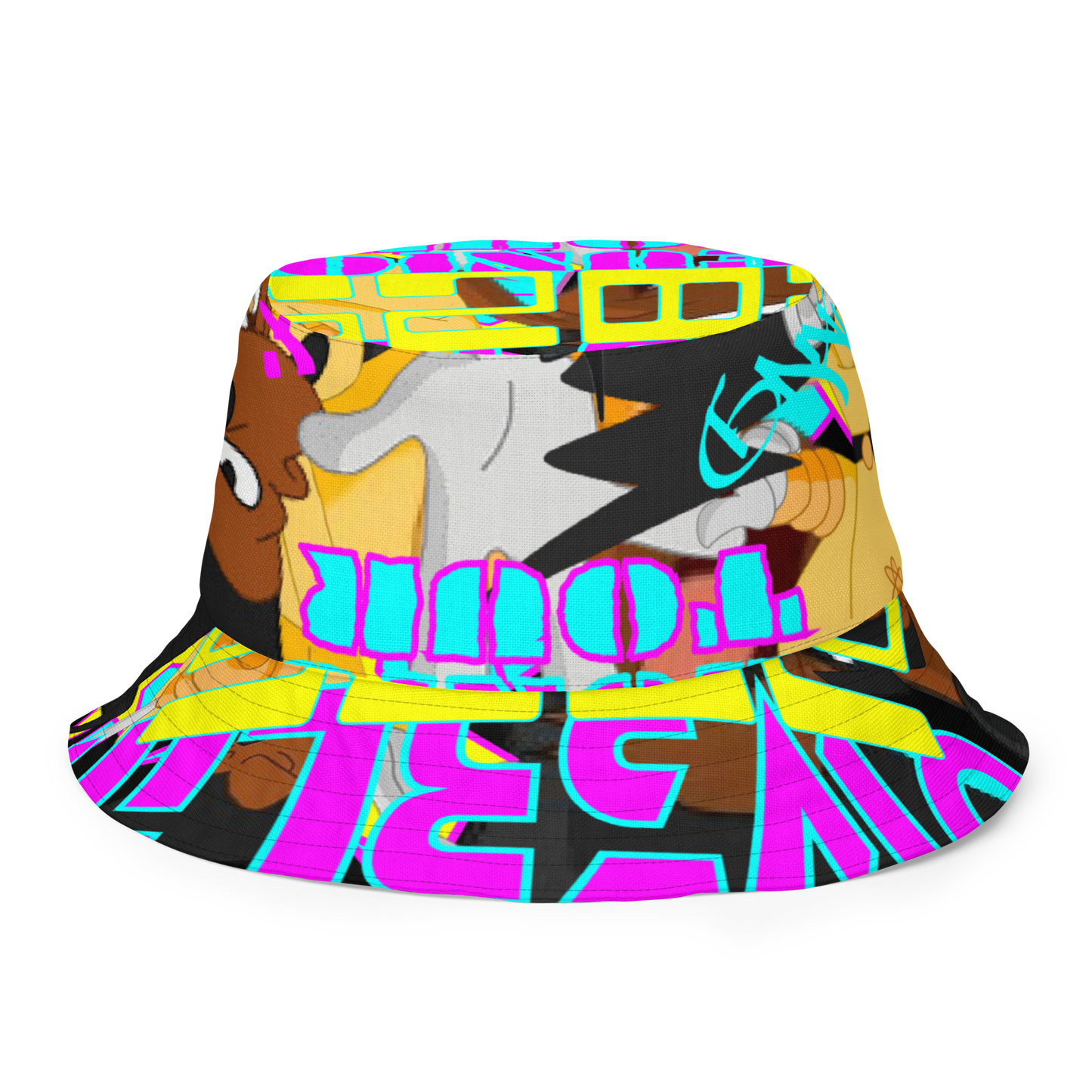 A GOOFY MOVIE 1990NOW!: POW3R LIN3 Reversible bucket hat