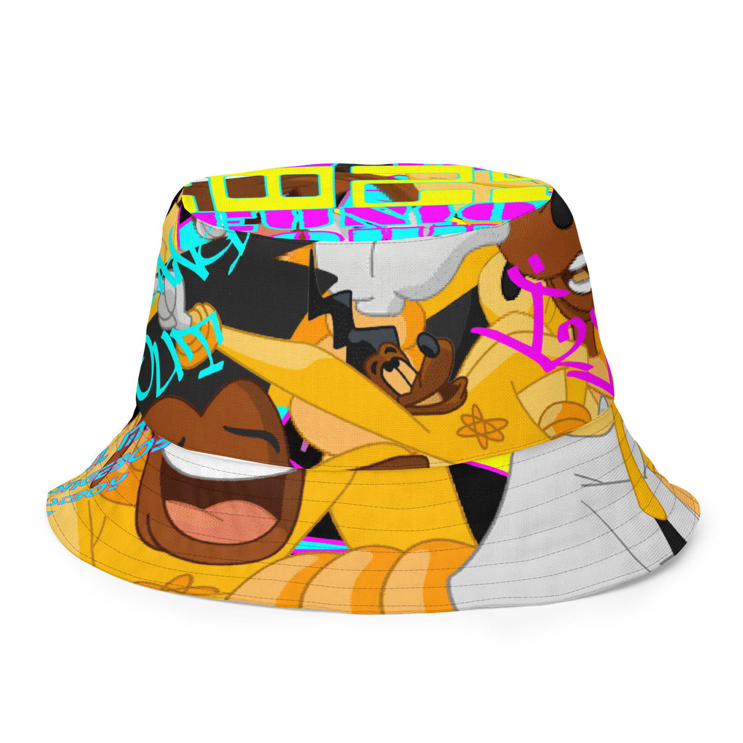 A GOOFY MOVIE 1990NOW!: POW3R LIN3 Reversible bucket hat